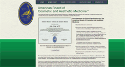 Desktop Screenshot of aestheticcosmeticphysicians.org